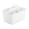 mDesign Plastic Storage Caddy Tote for Sewing & Craft Supplies, Small